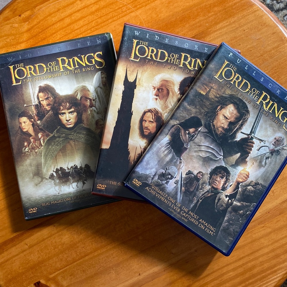 The Lord of the rings DVD 3 film combo